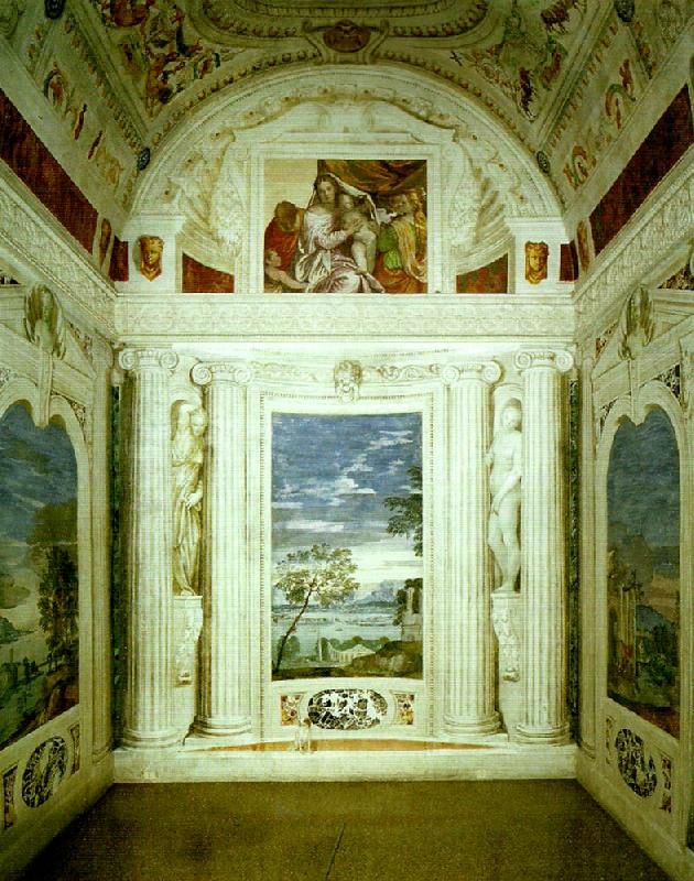 walls of the stanza della lucerna, Paolo  Veronese